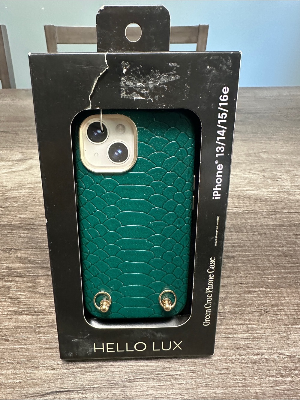 Green Croc iPhone Case for iPhone 13/14/15/16e